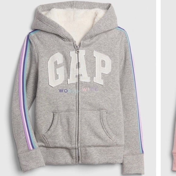 GAP | Shirts u0026 Tops | Nwt Gap Kids Sherpa Lined Sweatshirt Hoodie | Poshmark